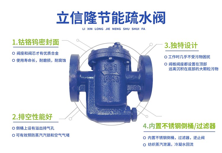 倒桶式疏水閥優勢